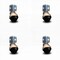 Service Caster 2 Inch Windsor Antique Polyolefin Ball Caster - Corner Mount Bracket - SCC, 4PK SCC-GR01S20-POS-WA-716-4-CB90-4 - alternate 1